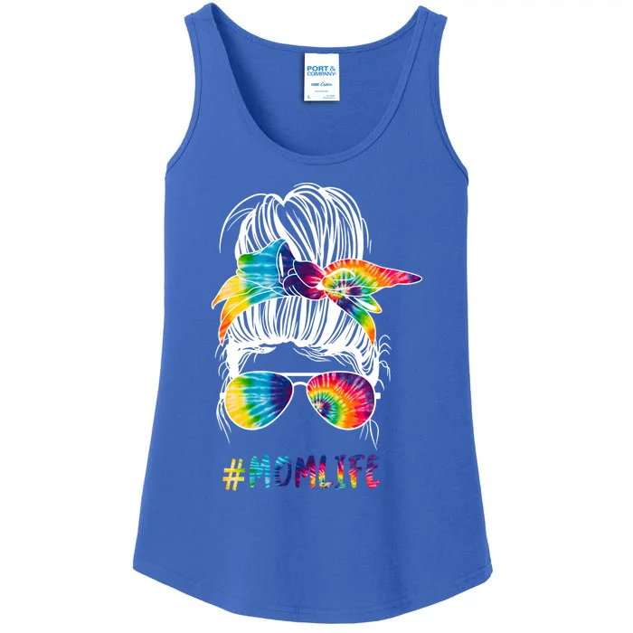 Autistic Autism Awareness Mom Life Tie Dye Mama Gift Ladies Essential Tank