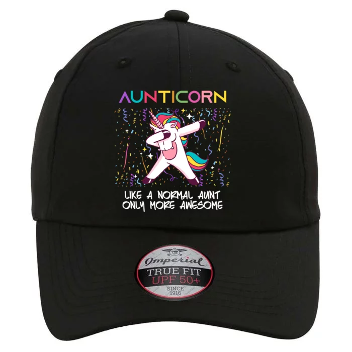 Aunticorn An Awesome Aunt Dabbing Unicorn Dancing Cute Gift The Original Performance Cap