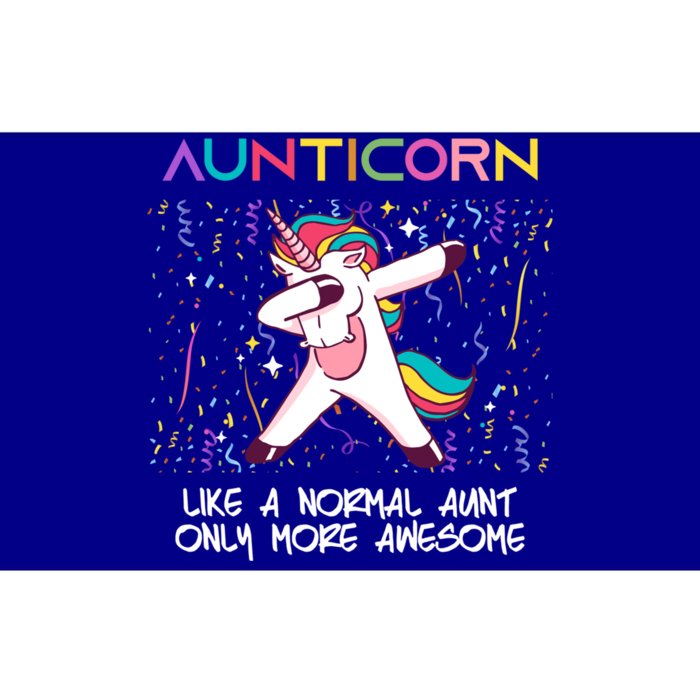 Aunticorn An Awesome Aunt Dabbing Unicorn Dancing Cute Gift Bumper Sticker