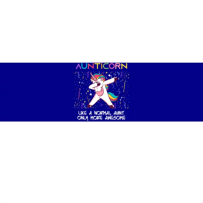 Aunticorn An Awesome Aunt Dabbing Unicorn Dancing Cute Gift Bumper Sticker