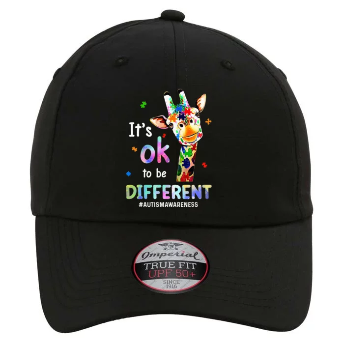 Autism Awareness Acceptance Giraffe Its Ok To Be Different The Original Performance Cap