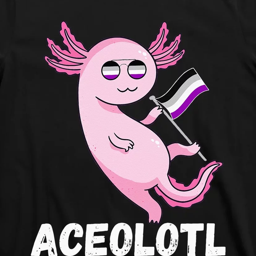 Ace Axolotl Asexual Pride Flag Mexican Salamander LGBT T-Shirt