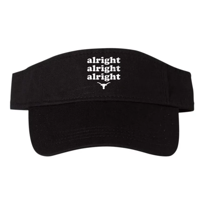 Alright Alright Alright Texas Bull Texas Pride State Usa Valucap Bio-Washed Visor