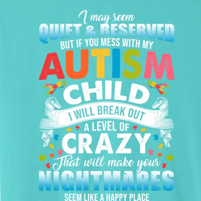 Autistic Autism Awareness Puzzle Pieces Proud Autism Mom Dad Gift ChromaSoft Performance T-Shirt