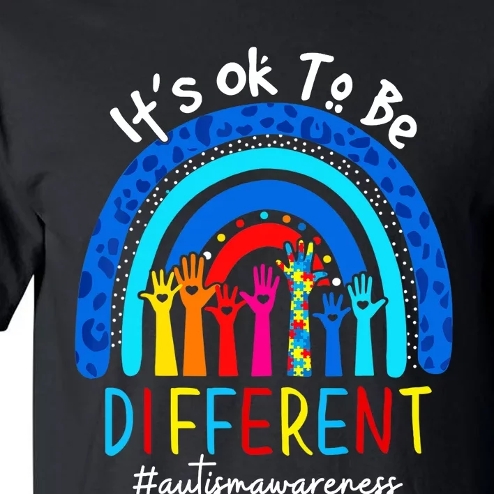 Autism Awareness Acceptance Wo Its Ok To Be Different Tall T-Shirt