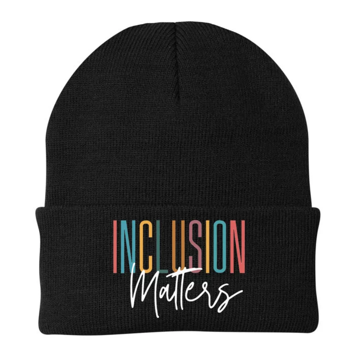 Autism Awareness Acceptance Inclusion Matters Knit Cap Winter Beanie