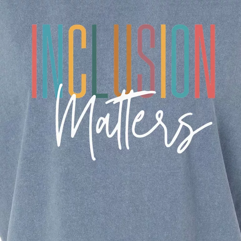 Autism Awareness Acceptance Inclusion Matters Garment-Dyed Women's Muscle Tee