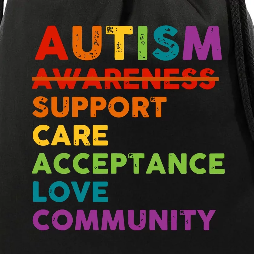 Autism Acceptance Autism Awareness Drawstring Bag