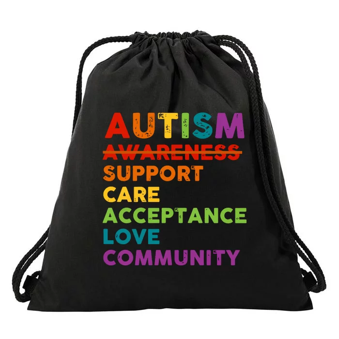 Autism Acceptance Autism Awareness Drawstring Bag