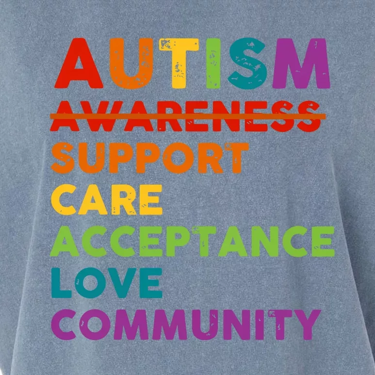 Autism Acceptance Autism Awareness Garment-Dyed Women's Muscle Tee