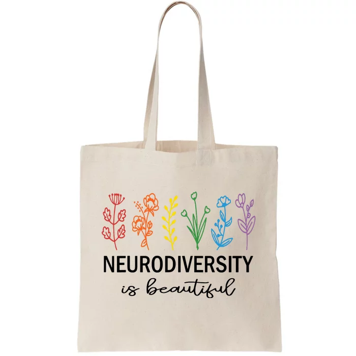 Autism Awareness Acceptance Neurodiversity Is Beautiful Tote Bag