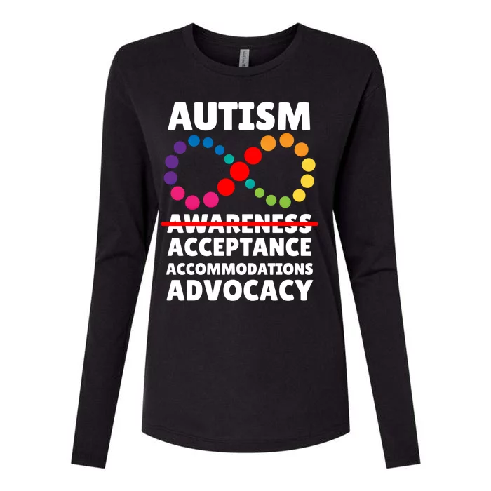 Autism Advocacy Acceptance Gift Womens Cotton Relaxed Long Sleeve T-Shirt