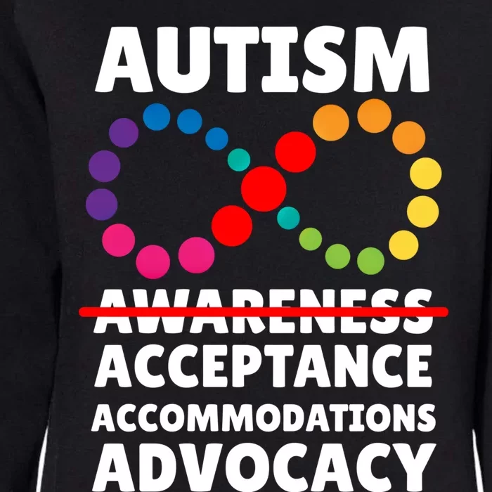 Autism Advocacy Acceptance Gift Womens California Wash Sweatshirt