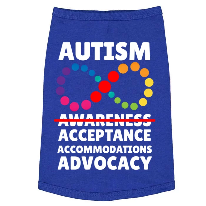 Autism Advocacy Acceptance Gift Doggie Tank