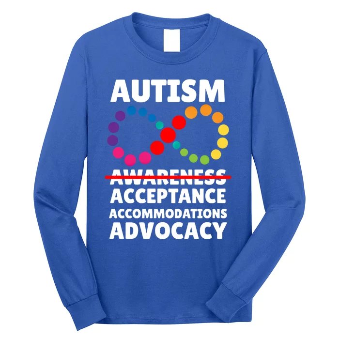 Autism Advocacy Acceptance Gift Long Sleeve Shirt