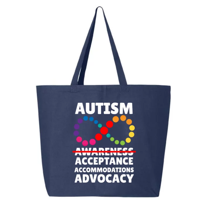 Autism Advocacy Acceptance Gift 25L Jumbo Tote