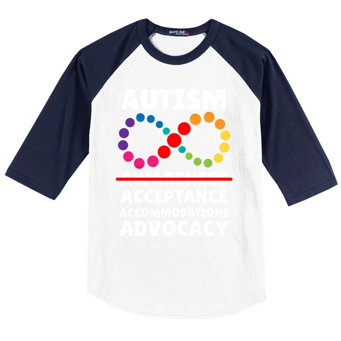 Autism Advocacy Acceptance Gift Baseball Sleeve Shirt