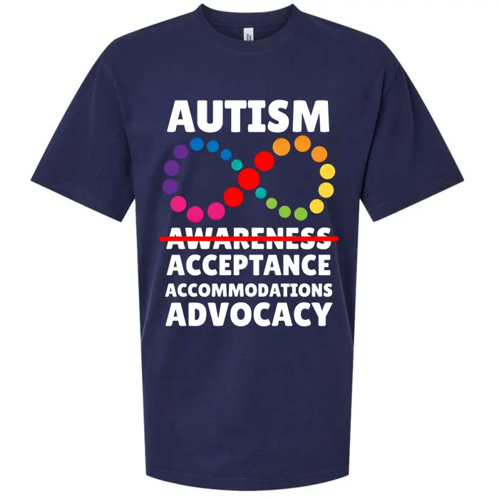 Autism Advocacy Acceptance Gift Sueded Cloud Jersey T-Shirt