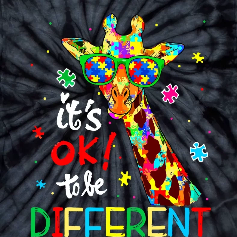 Autism Awareness Acceptance Women Its Ok To Be Different Tie-Dye T-Shirt