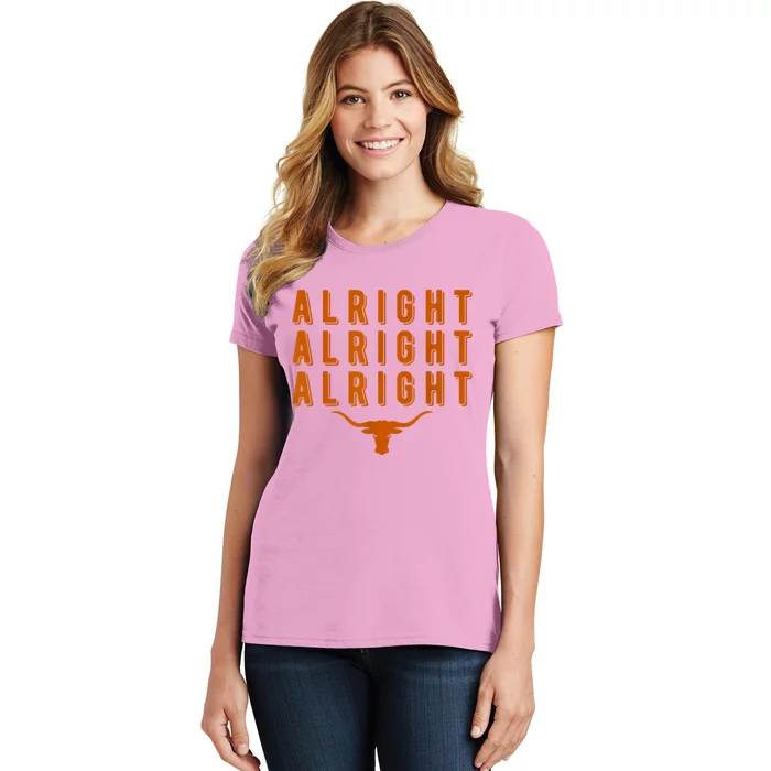 Alright, Alright, Alright Texas Shirt Texas Pride State USA Women's T-Shirt