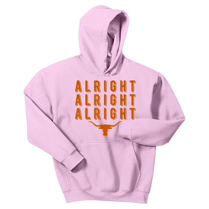 Alright, Alright, Alright Texas Shirt Texas Pride State USA Kids Hoodie