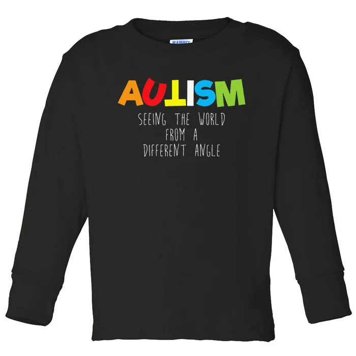 Autism Awareness Autism Angel Tee Toddler Long Sleeve Shirt