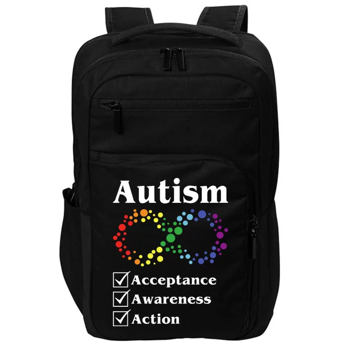 Autism Acceptance Awareness Action Impact Tech Backpack