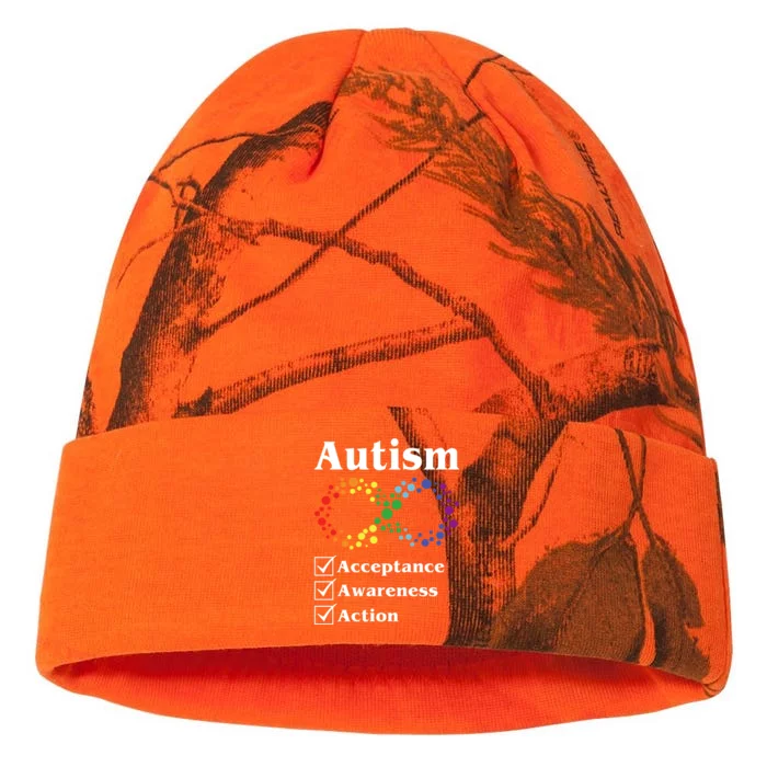 Autism Acceptance Awareness Action Kati - 12in Camo Beanie