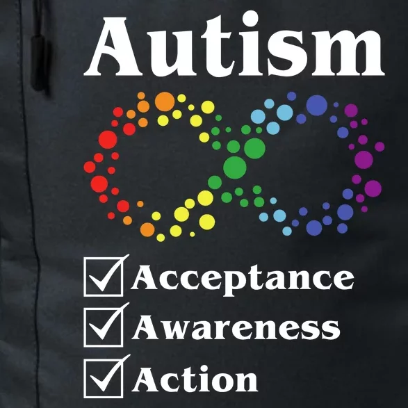 Autism Acceptance Awareness Action Daily Commute Backpack