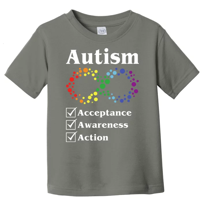 Autism Acceptance Awareness Action Toddler T-Shirt