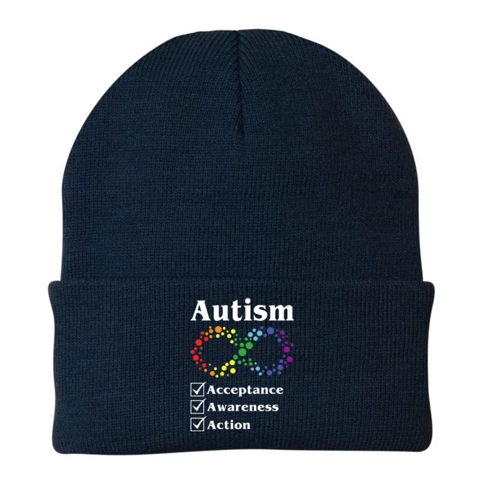 Autism Acceptance Awareness Action Knit Cap Winter Beanie