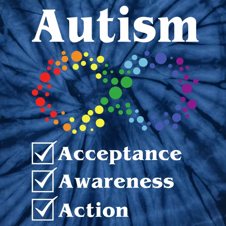 Autism Acceptance Awareness Action Tie-Dye T-Shirt