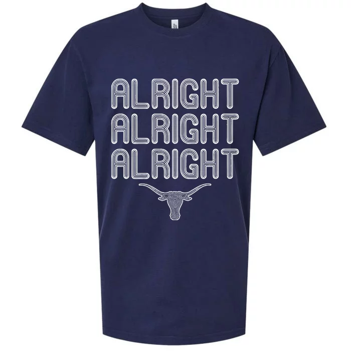 Alright, Alright, Alright Texas Bull Texas Pride State USA Sueded Cloud Jersey T-Shirt