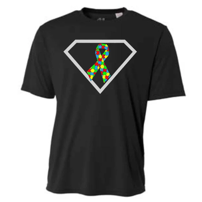 Autism Awareness Autism Superhero Cooling Performance Crew T-Shirt