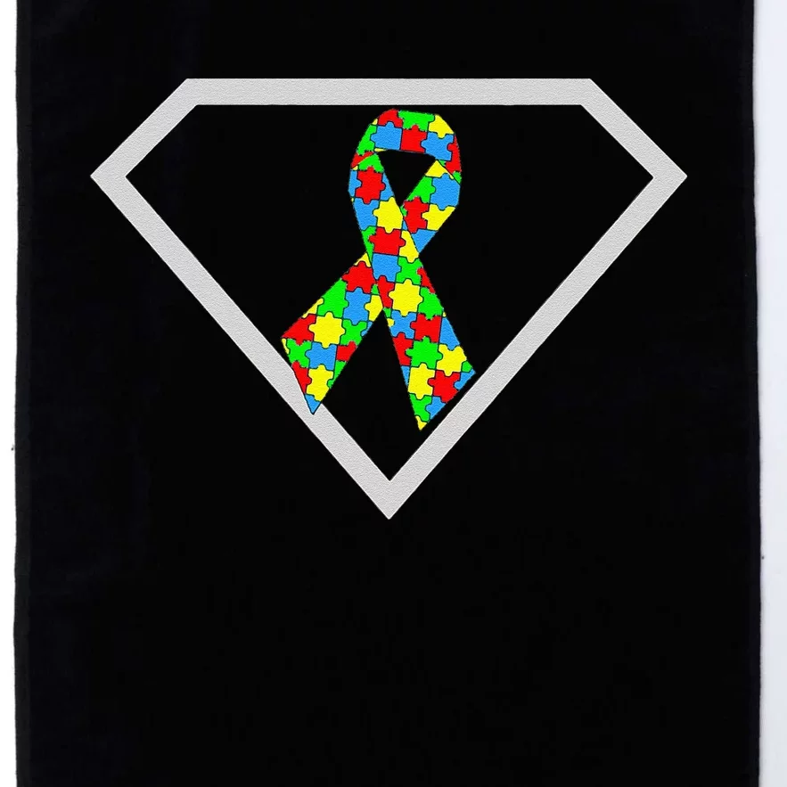 Autism Awareness Autism Superhero Platinum Collection Golf Towel