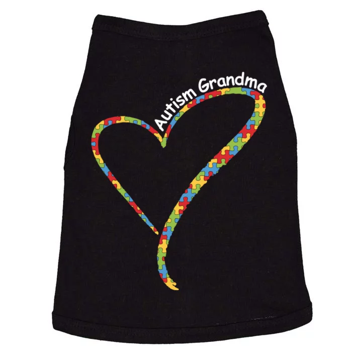 Autism Awareness Autism Grandma Heart Doggie Tank