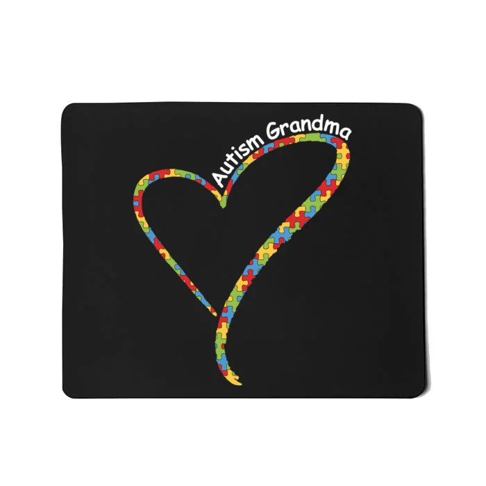 Autism Awareness Autism Grandma Heart Mousepad