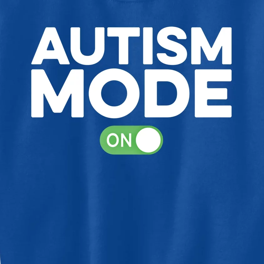 Aspergers Awareness Autism Mode Great Gift Great Gift Kids Sweatshirt