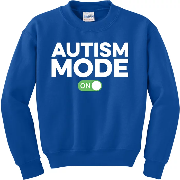 Aspergers Awareness Autism Mode Great Gift Great Gift Kids Sweatshirt