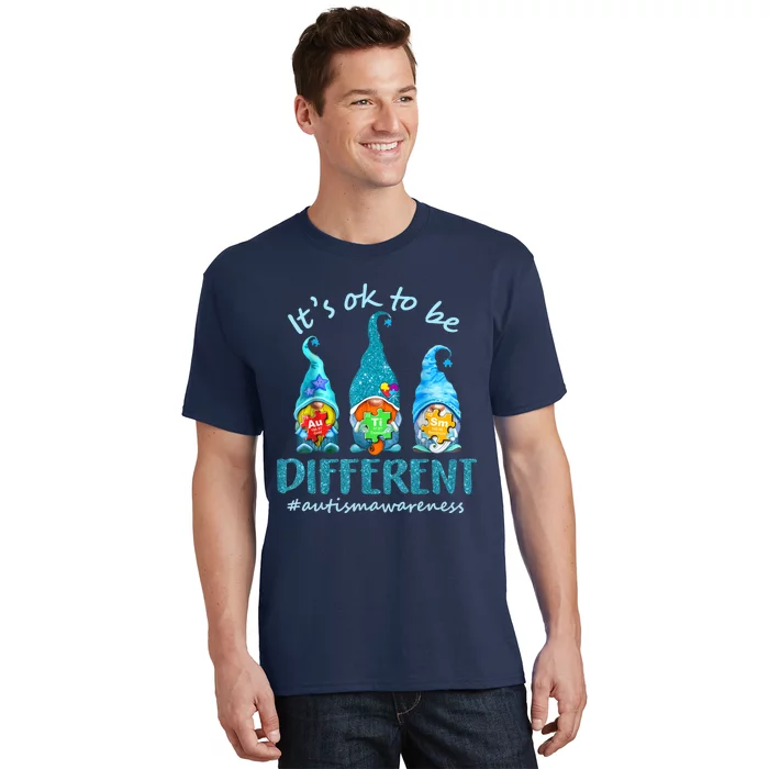 Autism Awareness Acceptance Wo Its Ok To Be Different T-Shirt