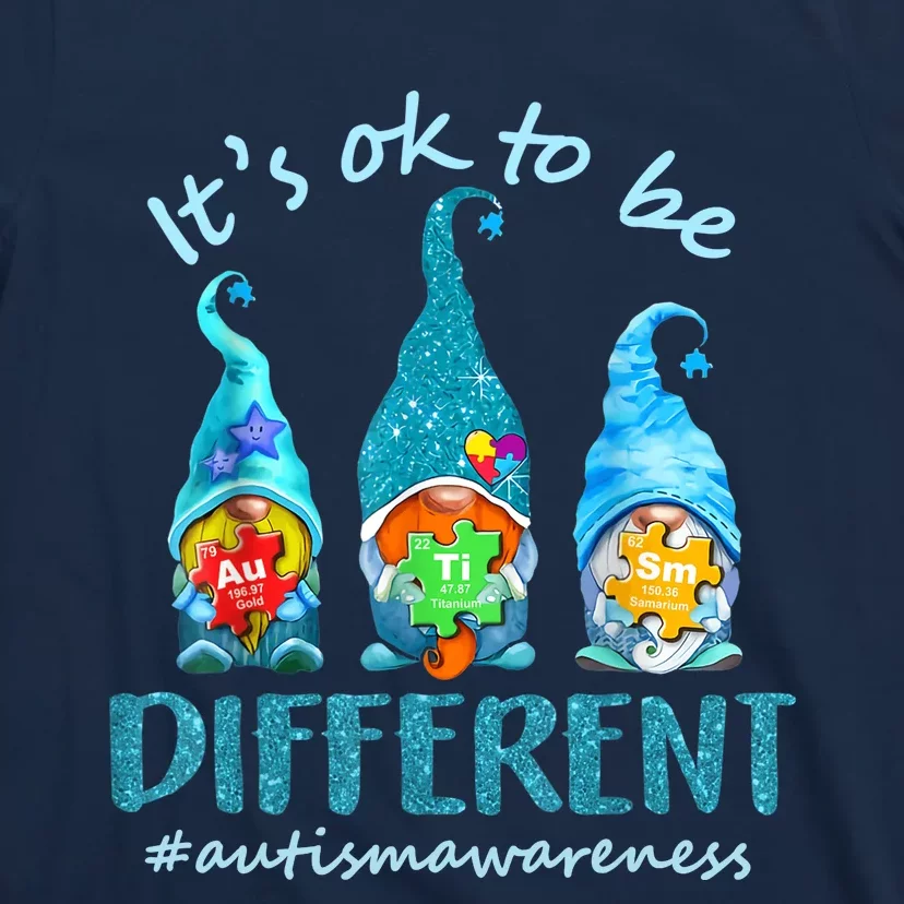 Autism Awareness Acceptance Wo Its Ok To Be Different T-Shirt