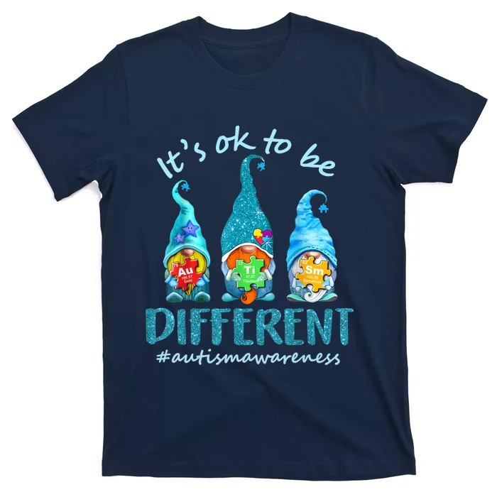 Autism Awareness Acceptance Wo Its Ok To Be Different T-Shirt