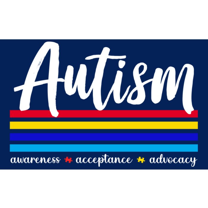 Autism Awareness Acceptance Advocacy Bumper Sticker