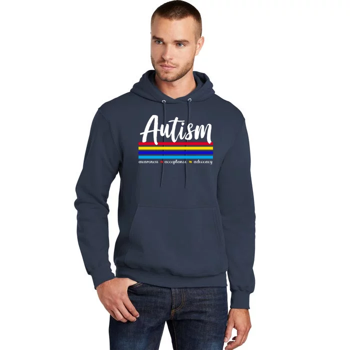 Autism Awareness Acceptance Advocacy Tall Hoodie