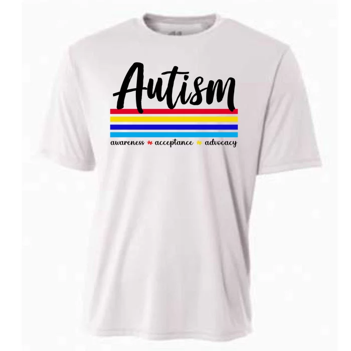 Autism Awareness Acceptance Advocacy Cooling Performance Crew T-Shirt