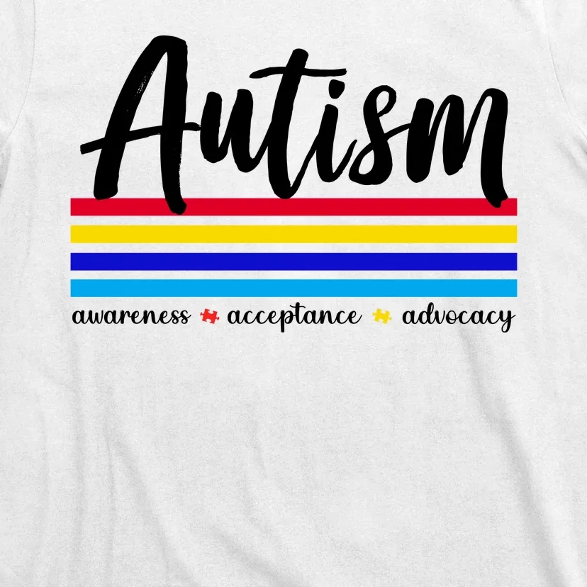 Autism Awareness Acceptance Advocacy T-Shirt