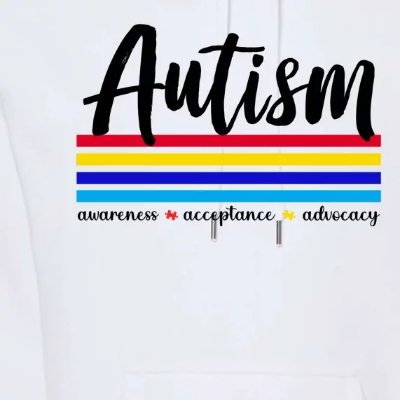 Autism Awareness Acceptance Advocacy Premium Hoodie