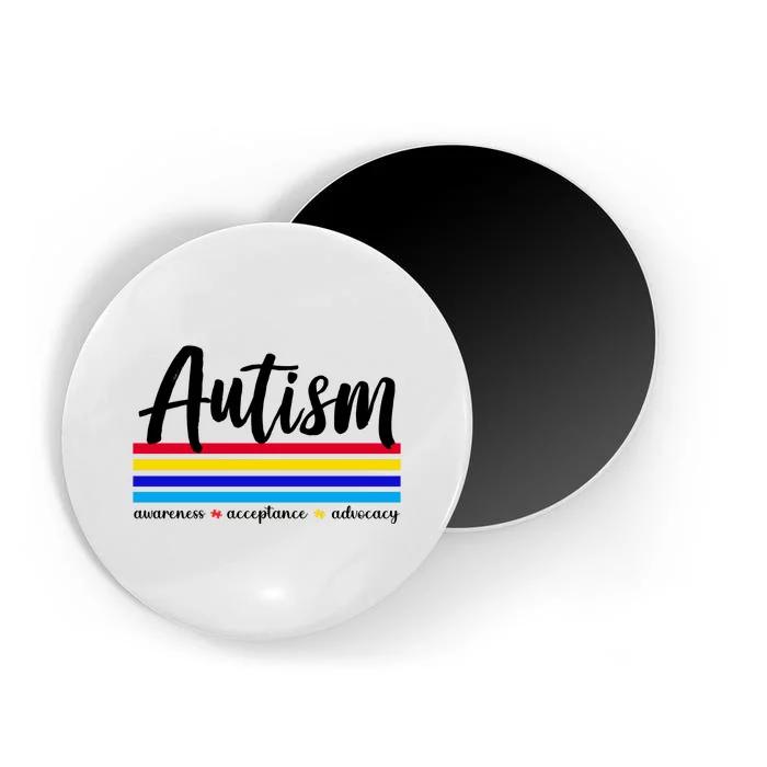 Autism Awareness Acceptance Advocacy Magnet