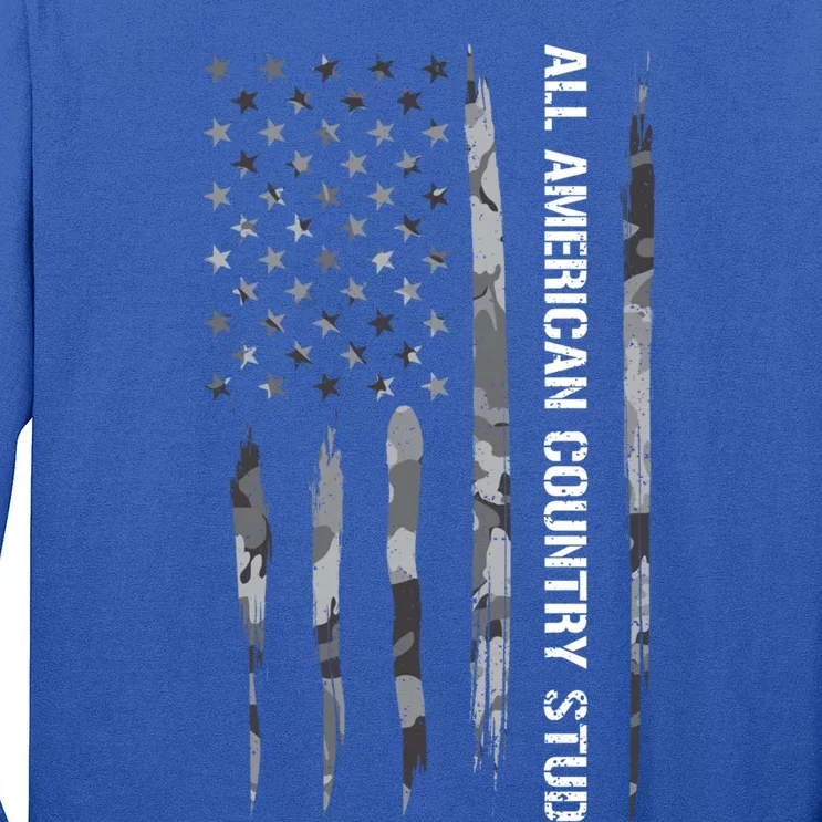 American: All American Country Stud American Flag Gift Long Sleeve Shirt