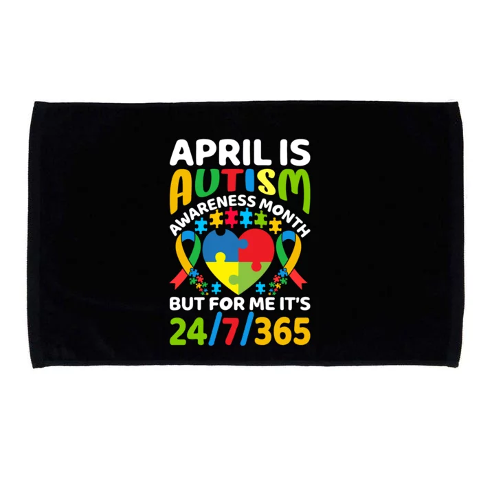 April Autism Awareness Month Autism Advocacy Autism Ribbon Autism Support Microfiber Hand Towel